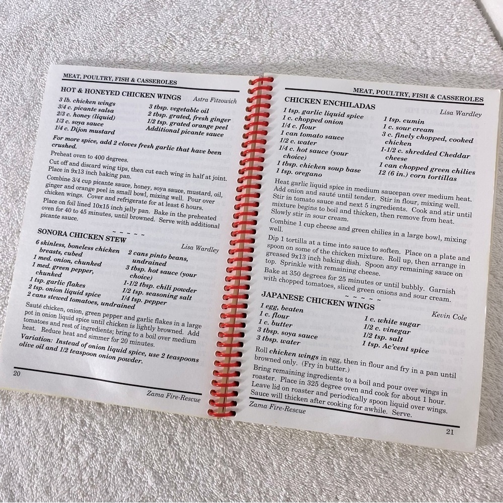 5/$35 Vintage 1999 Firehouse Favourites Zama Fire & Rescue Cookbook - Picture 7 of 14